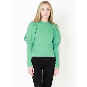 Ulla Johnson Philo Puff Sleeve Crewneck Pullover Sweatshirt Small